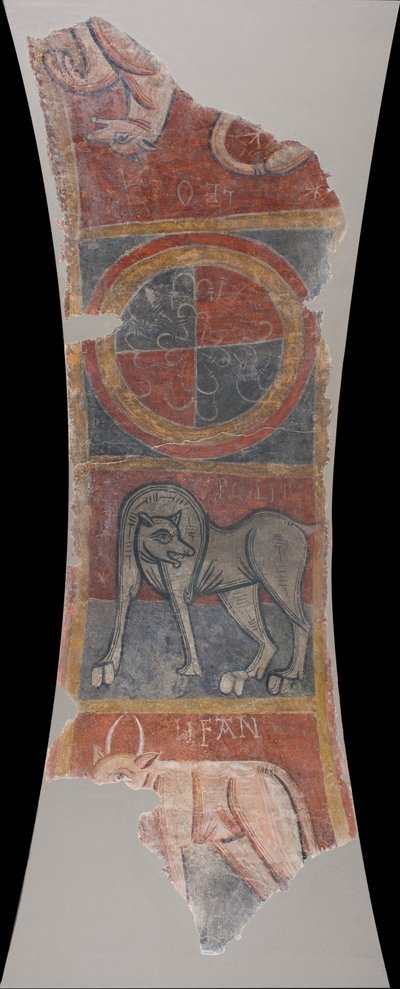 Elephant and Lion from Sant Joan de Boí by Unbekannt Unbekannt